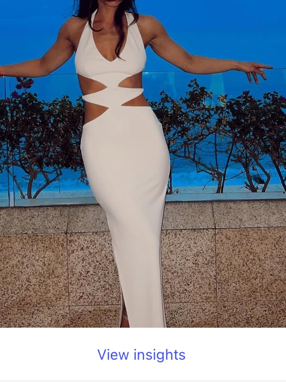 White Fox Boutique Above and Beyond White Cutout Maxi Dress